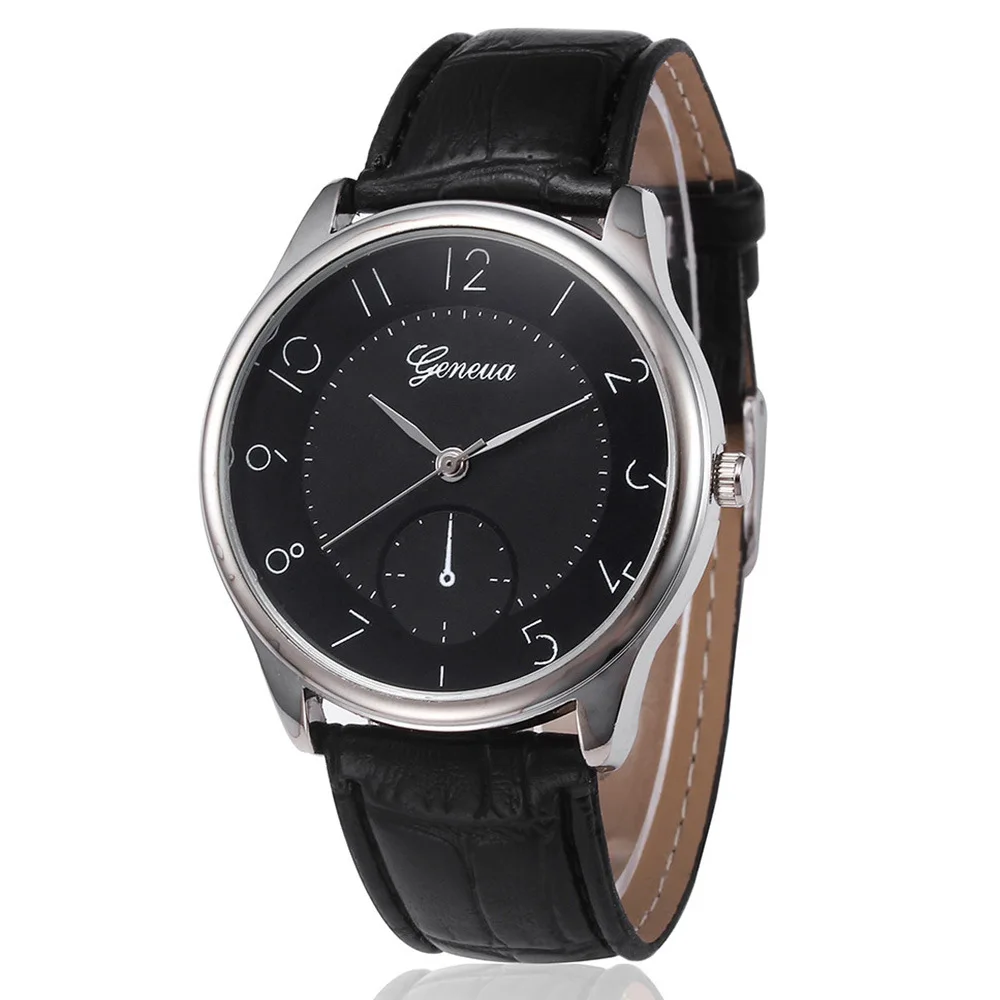 

Innovation Cool Business Casual Simple Dial Leather Watch Strap Men Timing Quartz Watch Students Watch
