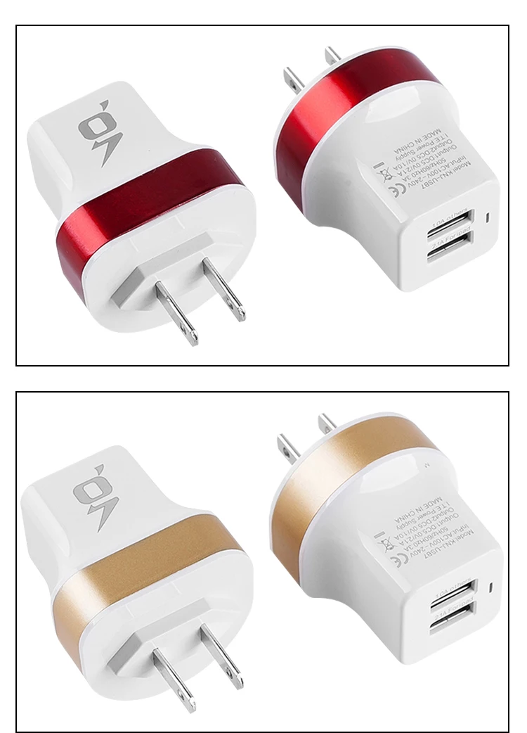 США Мульти USB настенное зарядное устройство портативное 2 порта зарядное устройство кирпич путешествия штекер куб телефон зарядка iPhone X/8 Plus/8 iPad samsung Galaxy