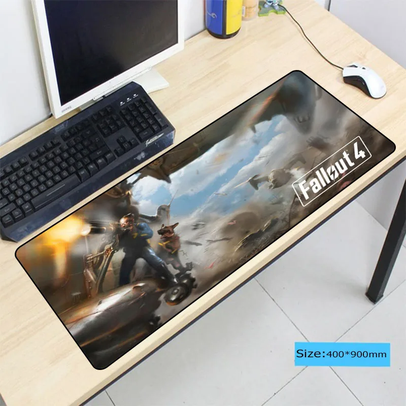  Fallout 4 Large Gaming Mouse Pad Gamer Locking Edge Keyboard Mouse Mat Gaming Table Mousepad for CS