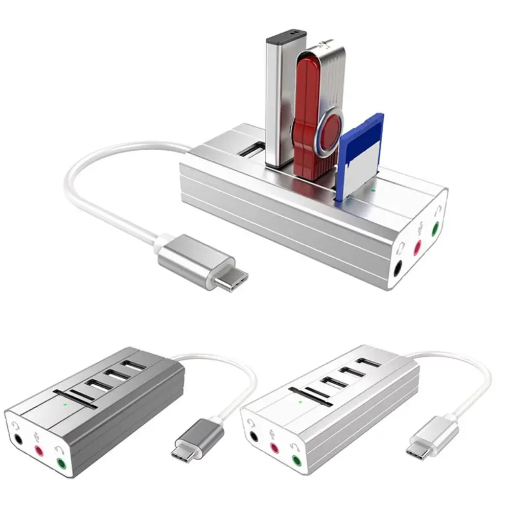 Многофункциональный узловой центр разъем аудио порты USB 2 0 TF слот SD карта адаптер