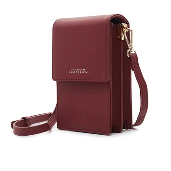 

New Style WOMEN'S Phone Bag Korean-style Solid Color WOMEN'S xie bao Multi-functional WOMEN'S Shoulder Bag