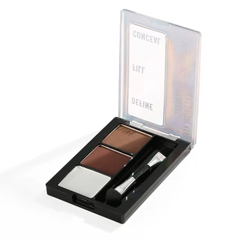 

3 Colors/set Eyebrow Powder Palette Waterproof Long Lasting Makeup Eyeshadow With Brush Professional Cosmetic Makeup Tools
