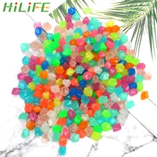 HILIFE светящийся камешек искусственный булыжник садовое украшение 14 мм светящиеся галька гравийная Смола 300 шт./упак