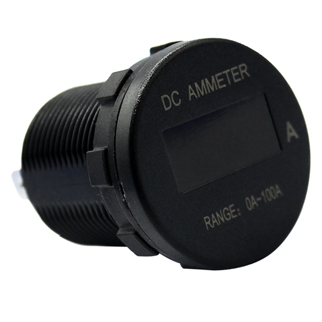 Водонепроницаемый 0-100A цифровой мини дисплей OLED амперметр DC 12-24V Амперметр