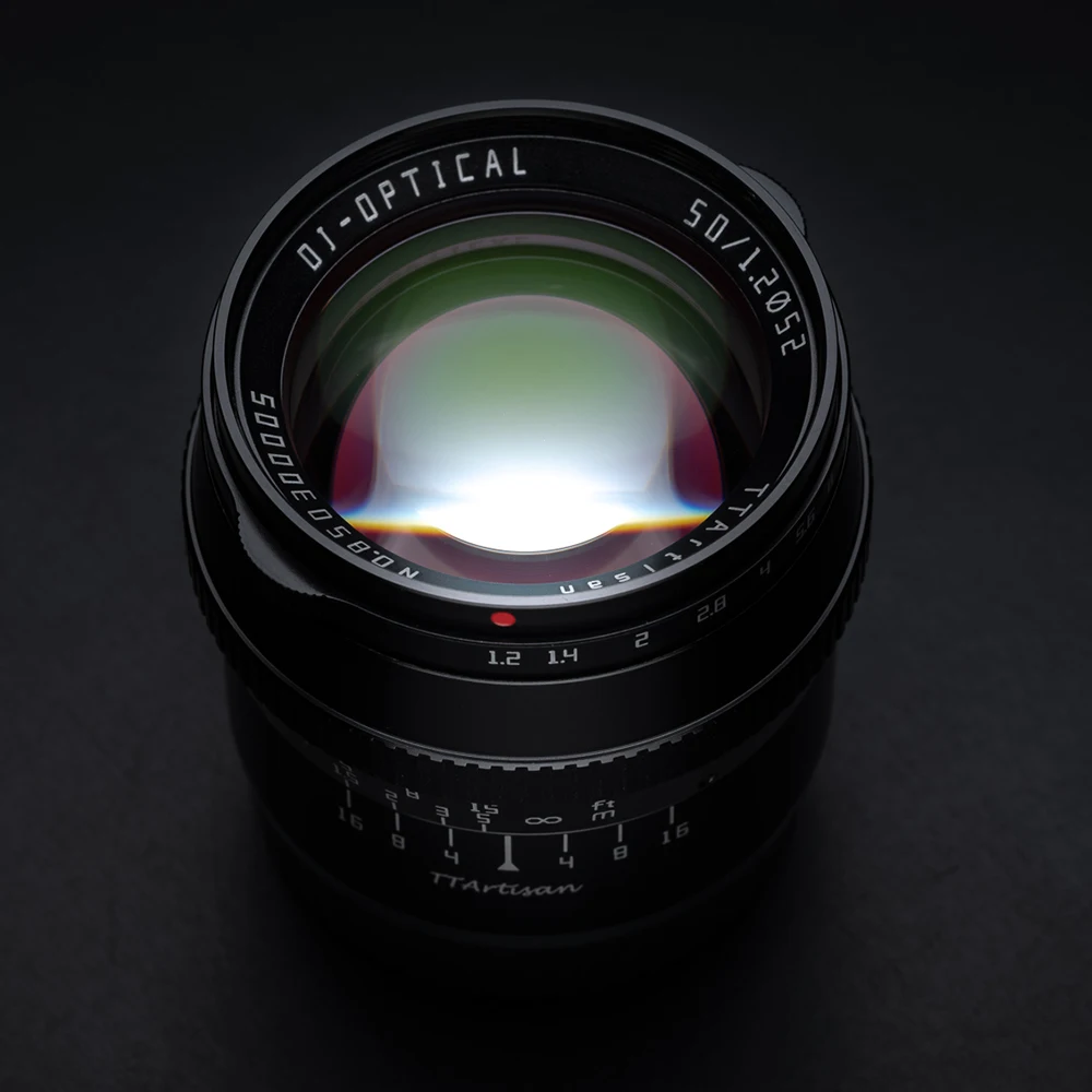 TTArtisan 50mm F1.2 APS-C Large Aperture Manual Focus Fixed Focus Lens for Sony E Fujifilm M4/3 Canon M Nikon Z L Mount Cameras