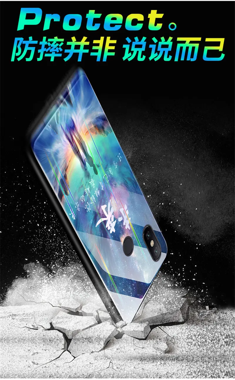 Светящийся чехол для Xiaomi mi 8 чехол светящийся закаленное стекло задняя крышка для Xiaomi mi 8 SE mi 8 Lite чехол силиконовый чехол для телефона