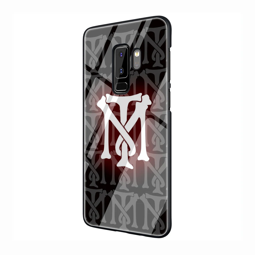 EWAU scarface Glass Phone Case for Samsung Galaxy S7 8 9 10Plus Note8 9 A10 20 30 40 50 60 70 - Цвет: G12