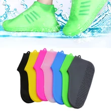 1 пара многоразовых резиновых непромокаемых ботинок из латекса; Нескользящие резиновые сапоги; аксессуары для обуви