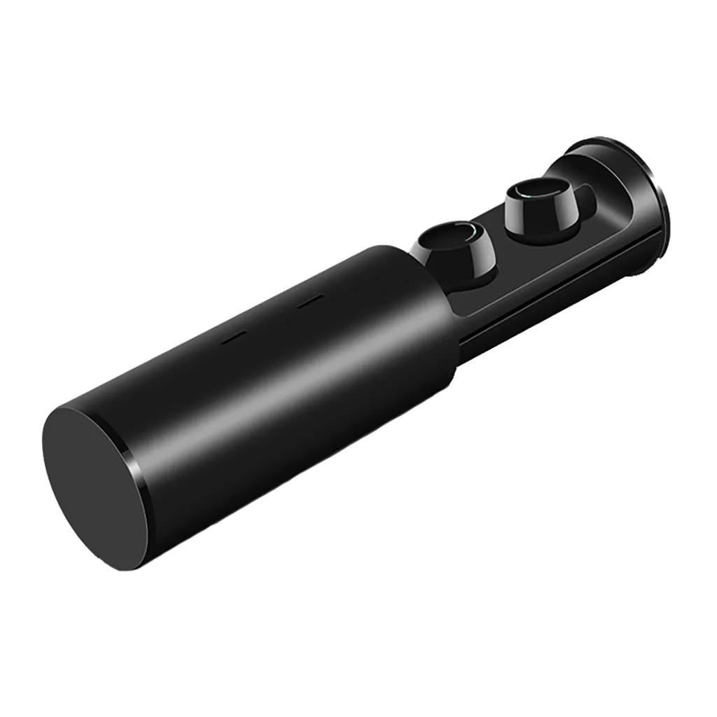 Черный Mosunx TWS Mini True Беспроводные спортивные наушники Bluetooth Hi-Fi в ухо стерео earbudss глубокое шумоподавление спортивные earbudss - Цвет: Черный