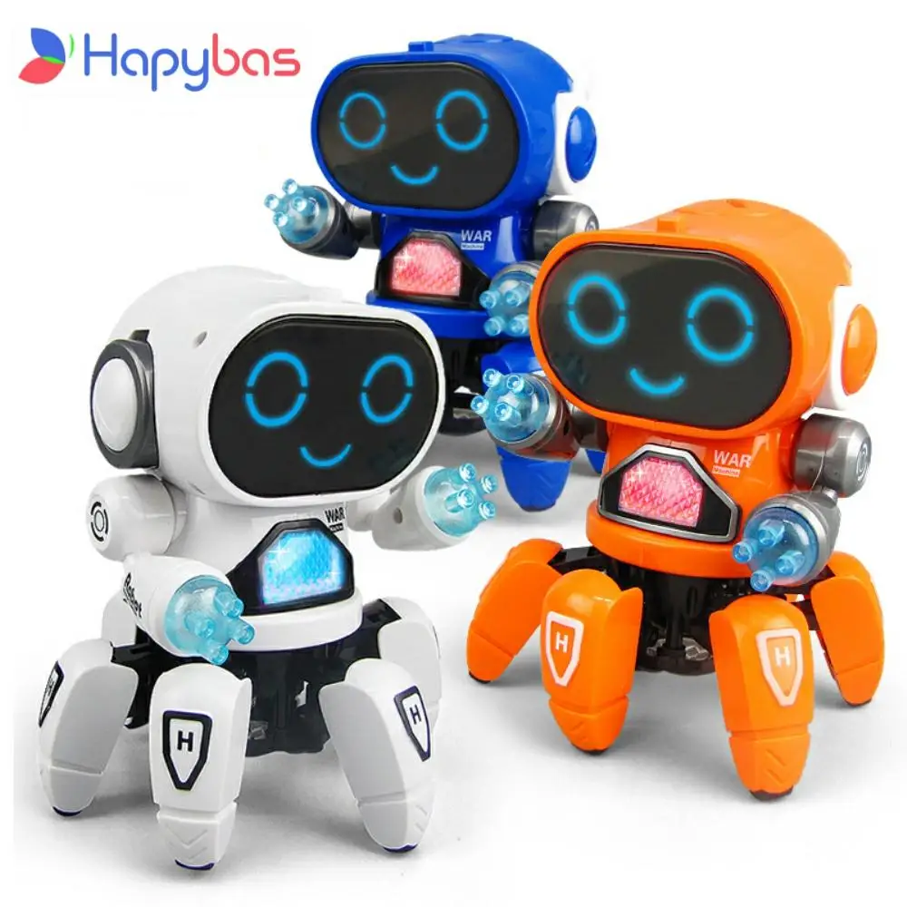 Танцующая фигурка робота игрушка электронный интеллектуальный ходячий робот
