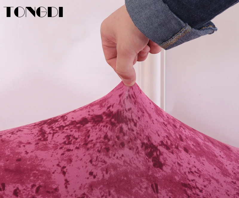 TONGDI эластичный чехол для дивана мягкий элегантный полноразмерный
