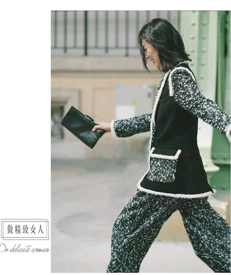 Осень стиль элегантное дебютантное изящное пальто Liu Wen Стиль Знаменитостей блузки приталенное шерстяное пальто