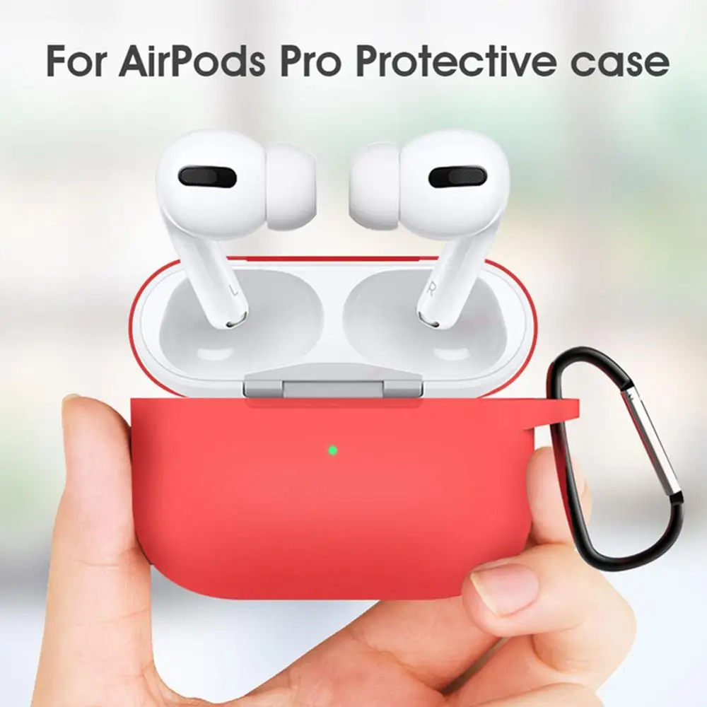Силиконовый чехол Защитный чехол для Apple Airpods pro TWS blutooth наушники мягкий Air pods pro защитный чехол s крюк для наушников