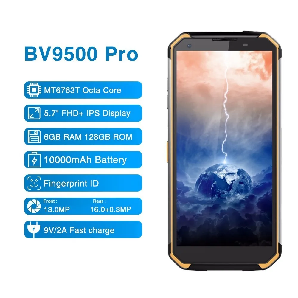 Blackview BV9500 Pro 5 7 &quot18:9 FHD водонепроницаемый Walkie Talkie смартфон MTK6763T Восьмиядерный 6 Гб