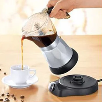 

300ml Portable Electric Coffee Maker Stainless Steel Espresso Mocha Coffee Pot Percolator Tools Filter Italian Espresso Machine