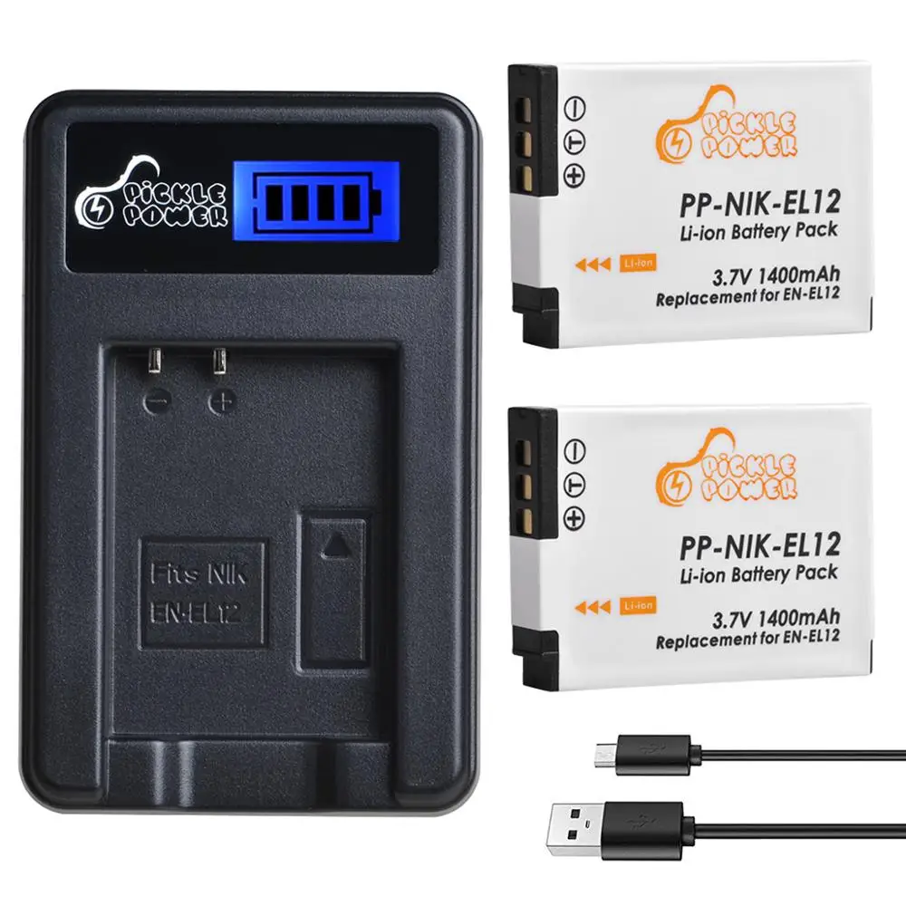 High-Capacity Rechargeable Battery with Charger