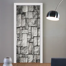 Anti-3D наклейки на дверь с рисунком поворота для гостиной, спальни, двери, креативное украшение, наклейки на стену, самоклеющаяся бумага MT013