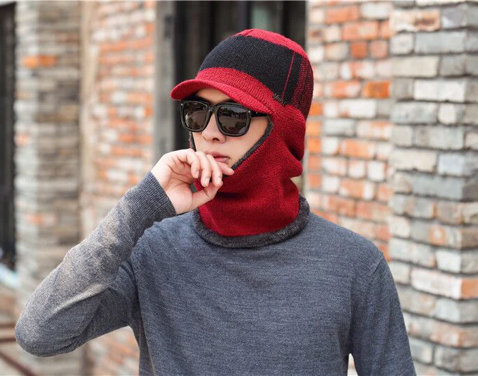 Зимняя шапка Skullies Beanies теплая шапка для мужчин и женщин шерстяной шарф шапка s Балаклава маска Gorras капот вязаная шапка