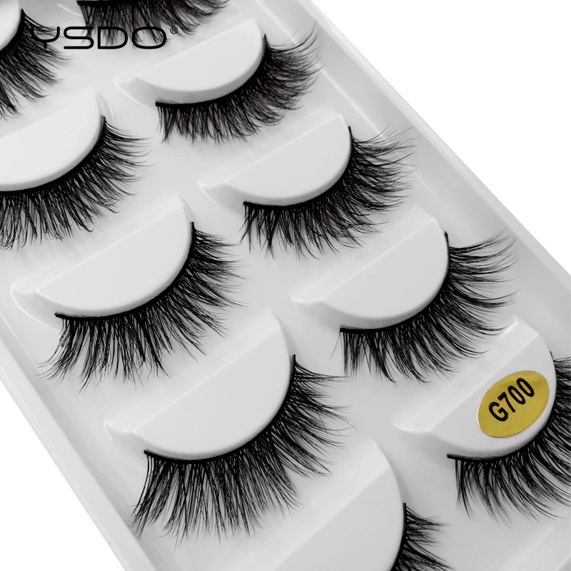YSDO lashes mink eyelashes 5 pairs eyelashes hand made 3d mink lashes makeup mink strip lashes natural long false eyelashes G6+7 YSDO lashes mink eyelashes 5 pairs eyelashes hand made 3d mink lashes makeup mink strip lashes natural long false eyelashes G6+7
