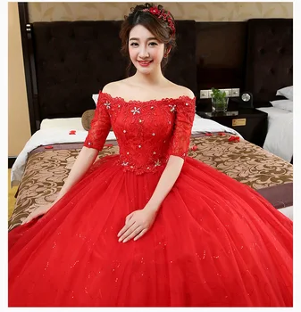

Women's luxury embroidery bridal gown lace up dresses vestido de noiva /свадебное платье/robe de mariee