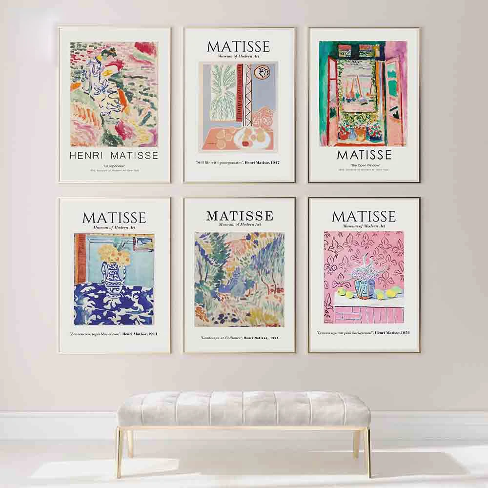 

Vintage Henri Matisse Retro Posters And Prints Abstract Landscape Wall Art Canvas Painting Pictures For Living Room Home Decor