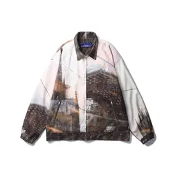 2019 осенне-зимняя новая брендовая Вельветовая куртка с цифровой печатью для мужчин и женщин в стиле хип-хоп повседневные Свободные пиджаки
