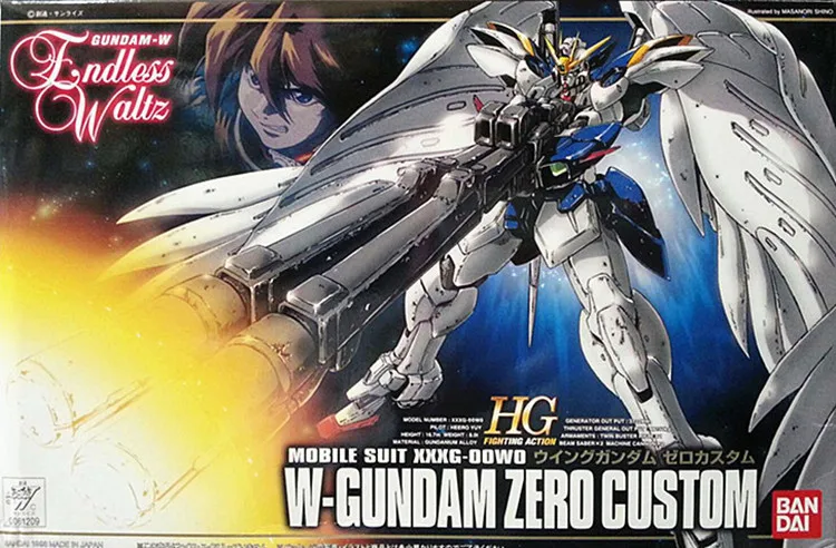 

procurement service Bandai Gundam 1/144 Wing Gundam Zero Custom Mobile Suit Assemble Model Kits Action Figures Children's Toys