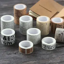 Ruban adhésif Vintage Washi, bande de masquage décorative en papier, autocollant pour Scrapbook, DIY bricolage, offre spéciale, 50% 
