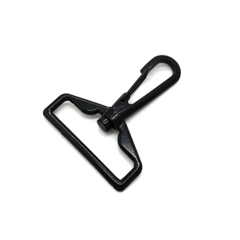 

High-quality Accessories Black 38mm Luggage Hardware Hanging Buckle Keychain Shoulder Strap Rotating Hook Buckle