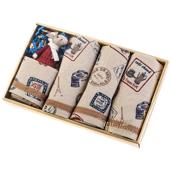 

Set of 4-piece napkins Ratatouille, 40X40cm, 100% Cotton, Beige