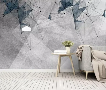 

CJSIR Custom 3d Wallpaper Mural Modern Minimalist Nordic Personality Abstract Geometric Line Mural TV Background Wall Decors