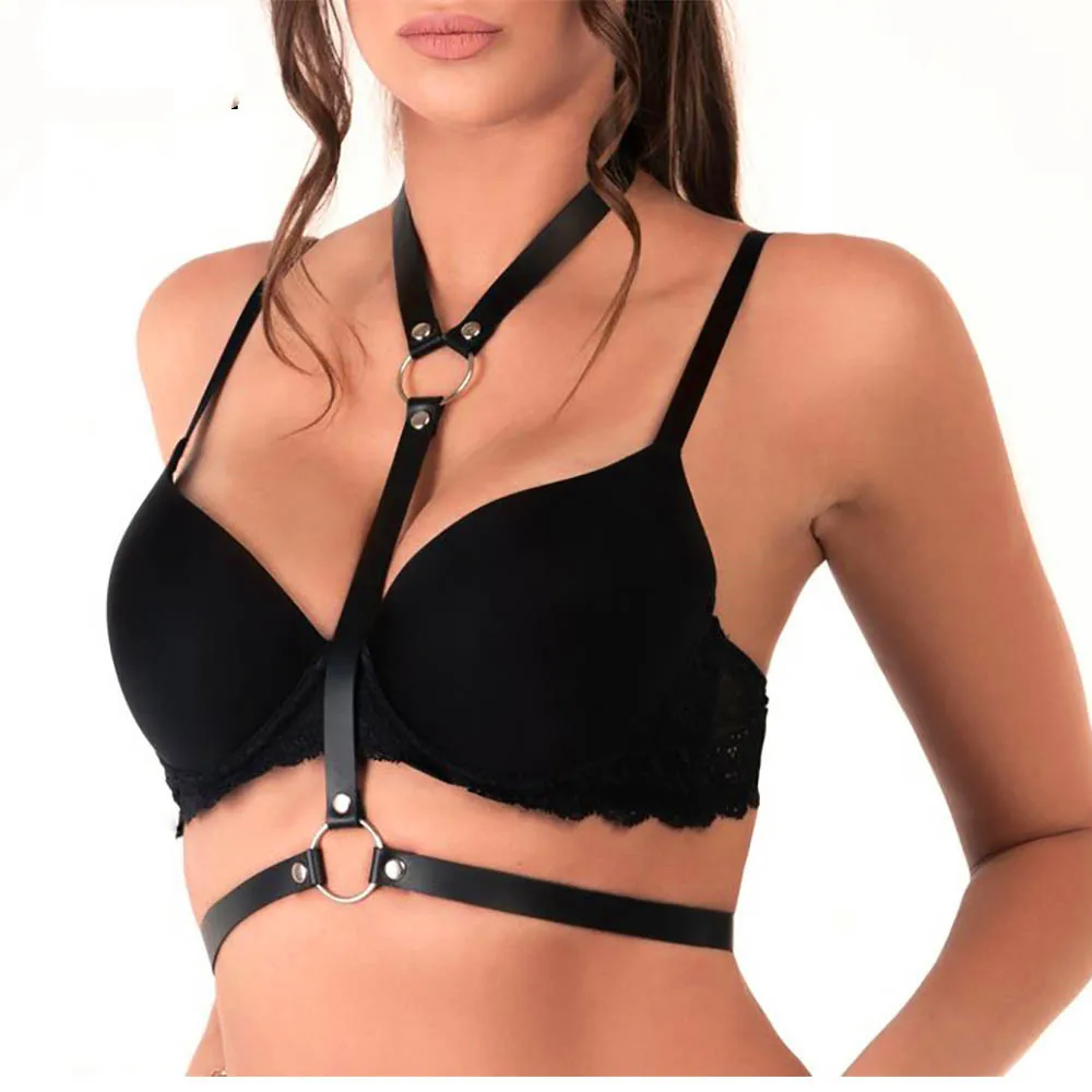LB-001 CEA.HARNESS, сексуальные комплекты, для женщин, подвязки, бюстгальтер, жгут, бандаж готический, ремни, подвязки для ног, регулируемый кожаный ремень, в стиле панк, прекрасный - Цвет: LB-001