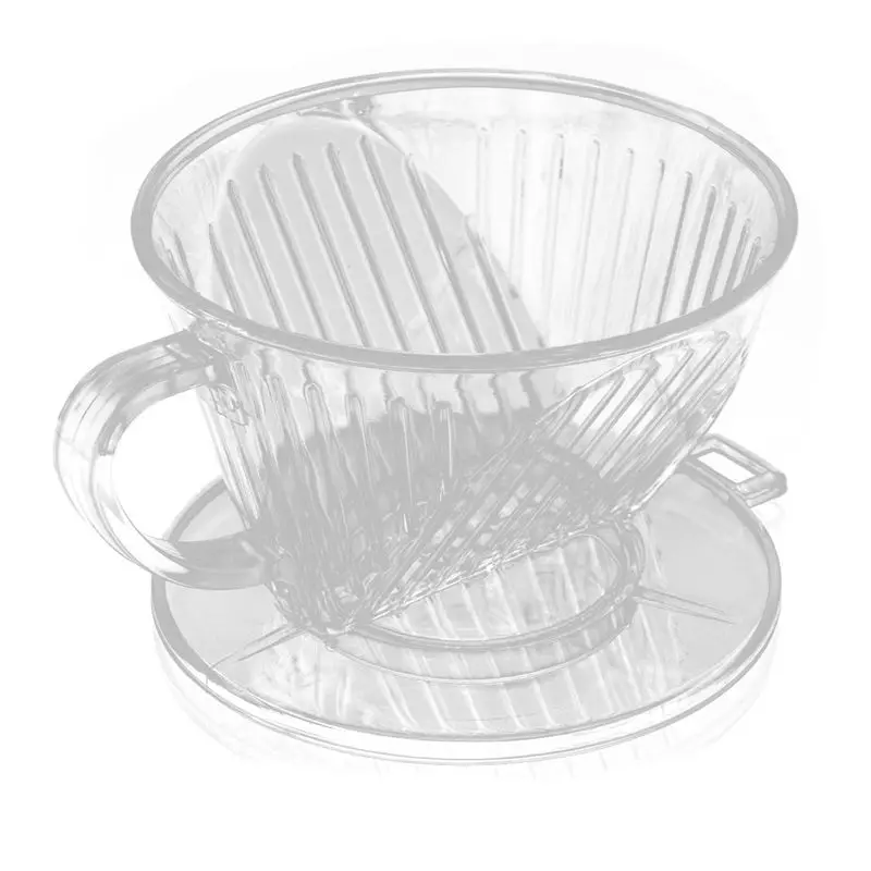 

Clear Coffee Filter Cup Cone Maker Brewer Holder Plastic Reusable