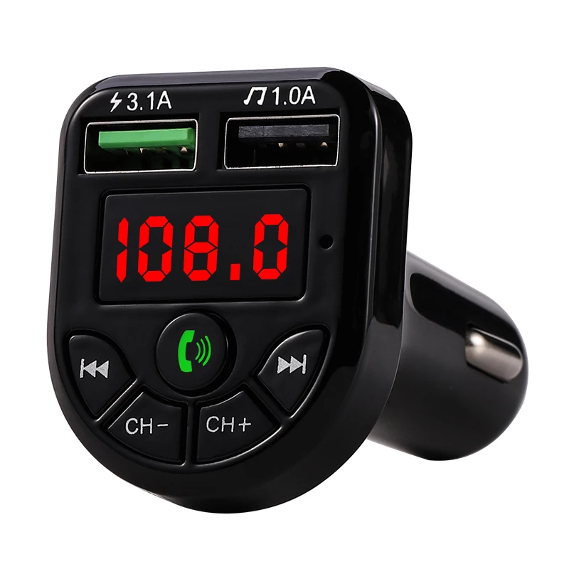 Автомобильный fm-передатчик Bluetooth MP3 аудио плеер Handsfree автомобильный комплект двойной USB зарядное устройство GT66