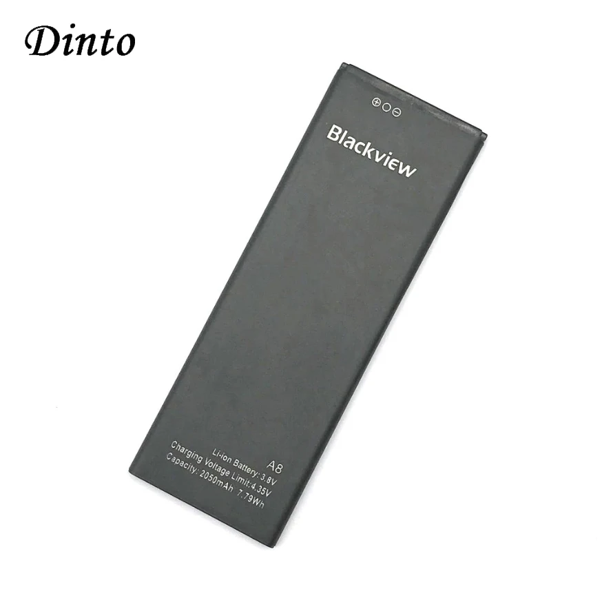 

Dinto High Quality Blackview A8 2050mAh Rechargeable Battery Li-ion Polymer Backup Batteries for Blackview A8 Smart Phone