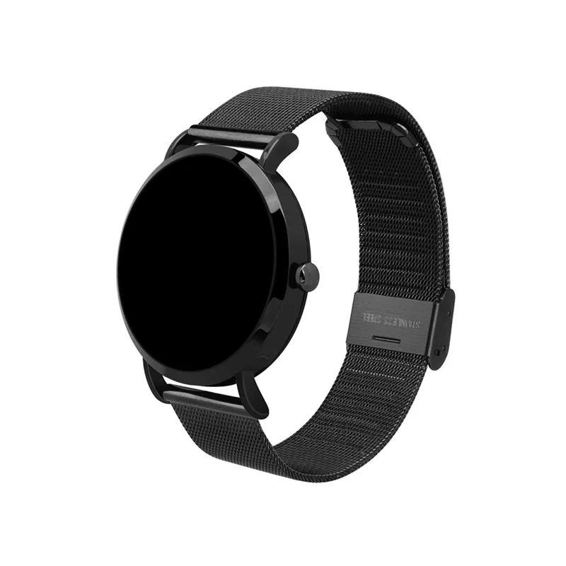 Black Metal IP67 Waterproof Smart Watch Heart Rate Blood Pressure Monitor Smart Bracelet Android IOS Sports Smartwatch Fitness Tracker - Цвет: Black Metal