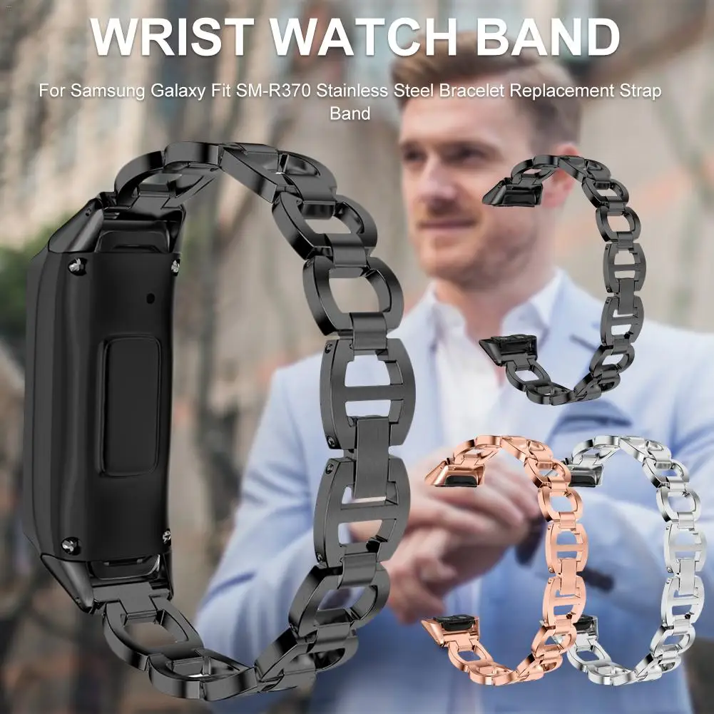 Высококачественный сменный ремешок на запястье для Galaxy Fit SM-R370 браслет из нержавеющей стали сменный ремешок
