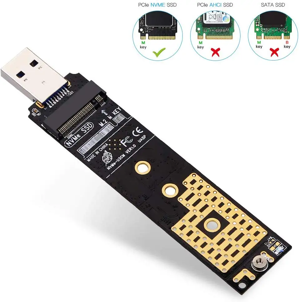 Onvian M.2 NVME к USB адаптер M-Key M.2 NGFF NVME к USB 3,1 кард-ридер 10 Гбит/с M.2 USB адаптер для Windows XP 7 8 10, MAC OS