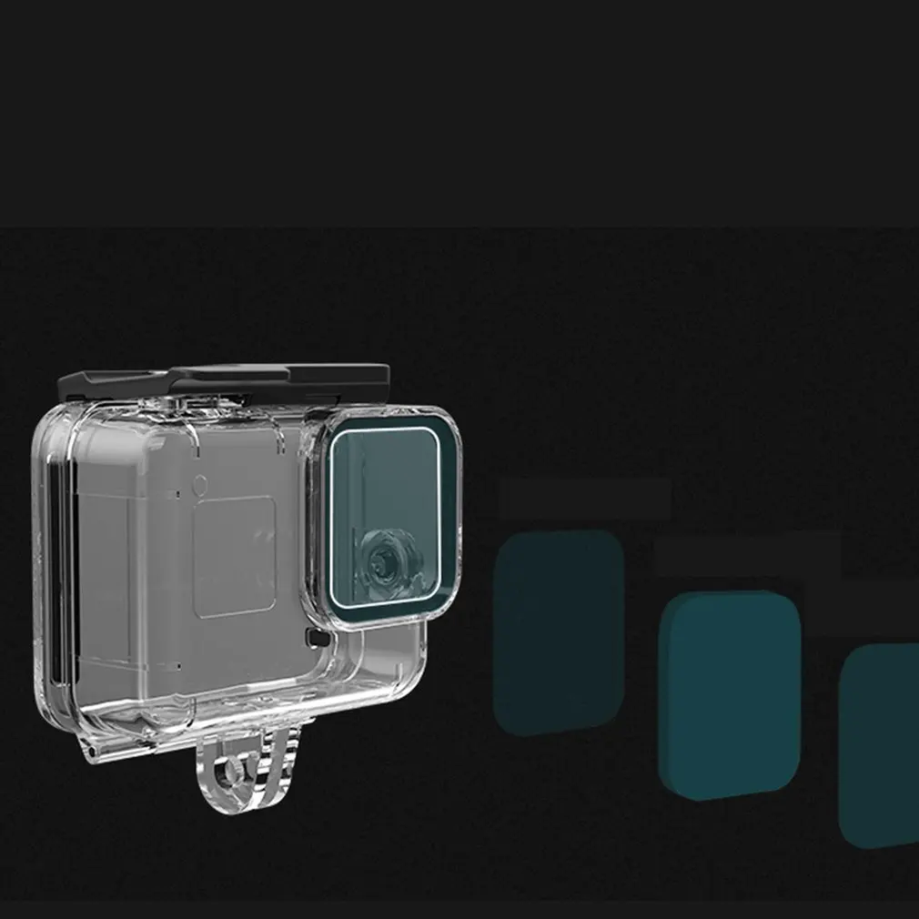 60 м Корпус для GoPro HERO 8 черный жесткий защитный чехол для Go Pro Hero8 аксессуары для спортивной камеры
