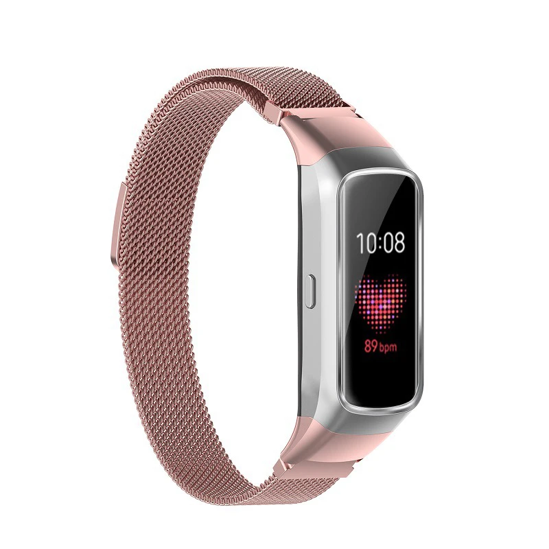 Essidi Миланский Браслет ремешок для samsung Galaxy Fit SM-R370 умные часы магнитный браслет из нержавеющей стали Петля для SM-R370