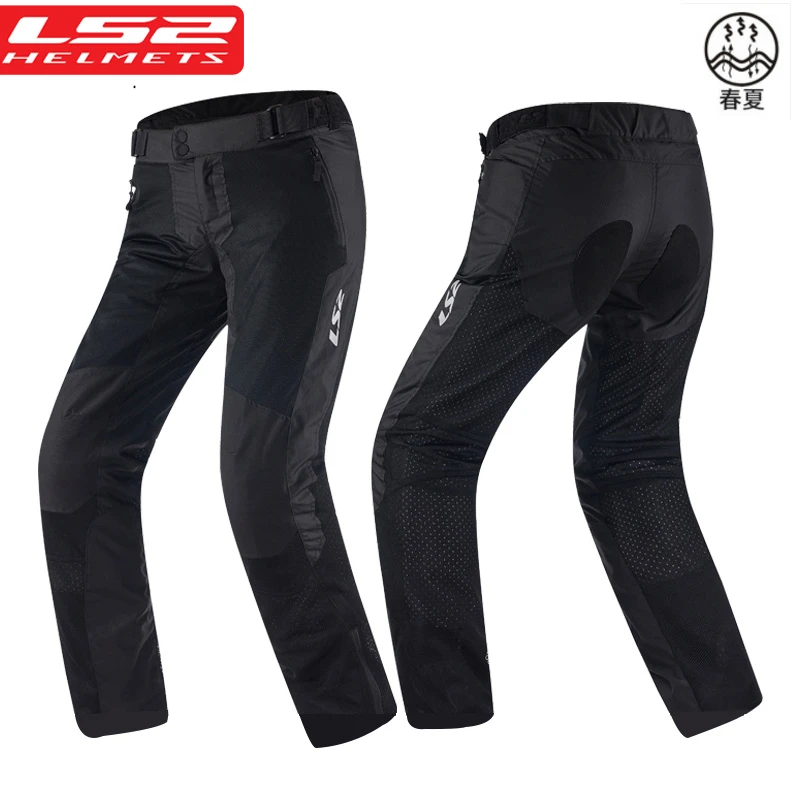 LS2 pantalones de Motocross para hombre, ropa con equipo de protección de rodilla, MPS138D, para primavera verano|Pantalones| - AliExpress