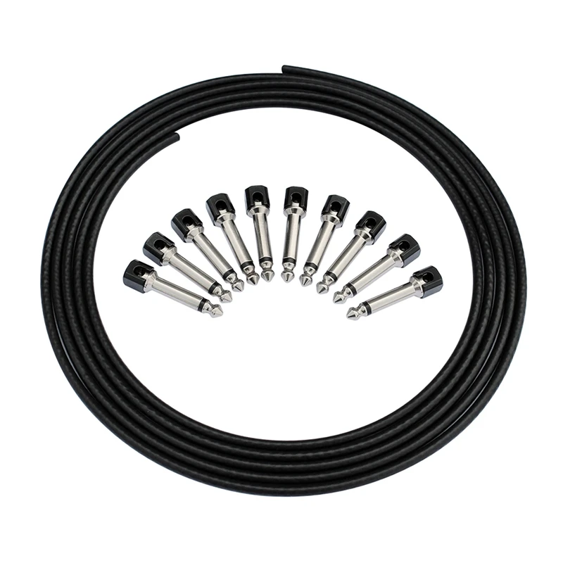 Effects Diy Solderless Cable Kit Pro Guitar Pedalboard патч-корд набор прочных струнных инструментов эффект аксессуары
