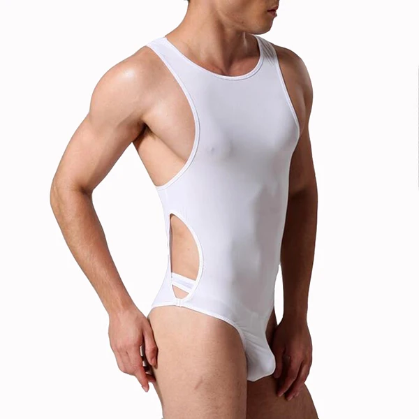 Aismz мужской корсет ice Шелковый комбинезон для мужчин masculino с пряжкой цельное нижнее белье Корректирующее белье для мужчин комбинезон faja reductora hombre - Color: E664 white