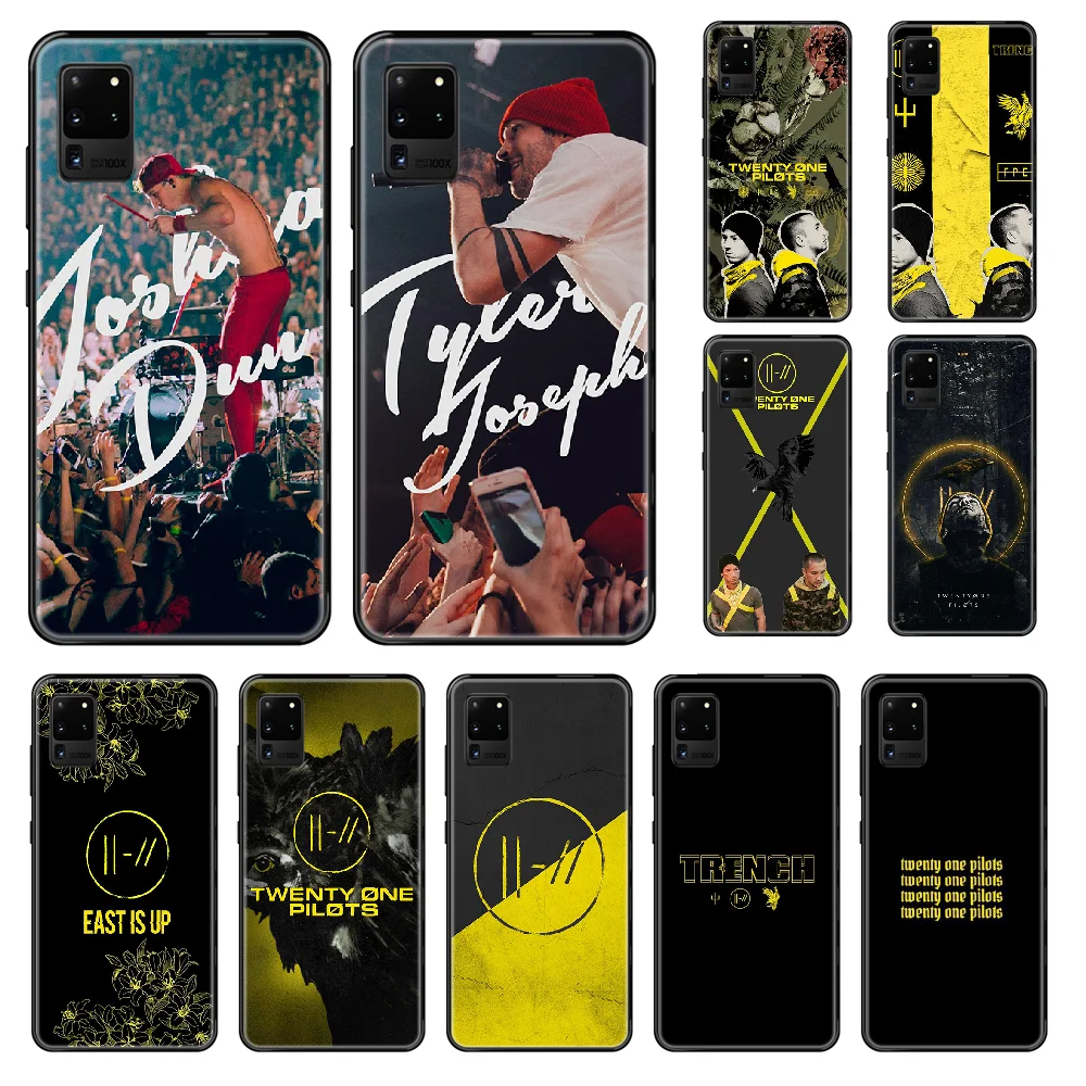 Чехол для телефона Rock Band Twenty One Pilot Samsung Galaxy S 3 4 5 6 7 8 9 10 Plus Lite Edge черный чехол с