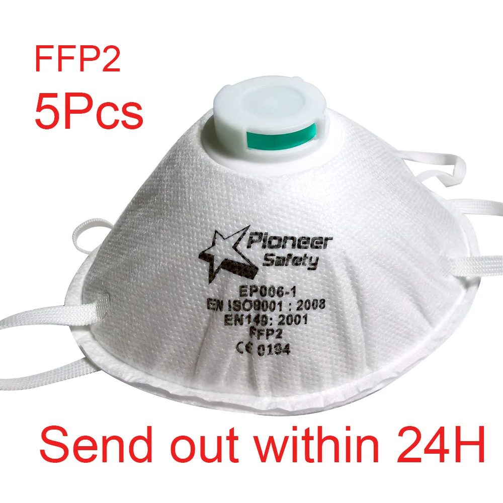 

5Pcs FFP2 Mask Air Valve KN95 N95 KF94 Mouth Face Maska Masks PM2.5 Prevention Filtration