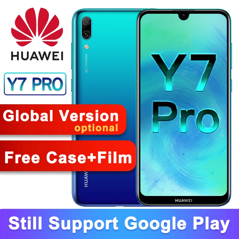 

Global Version Optional Original Huawei Y7 Pro 2019 Enjoy 9 Smartphone 6.26" Octa Core Android 8.1 13MP Cameras MobilePhone