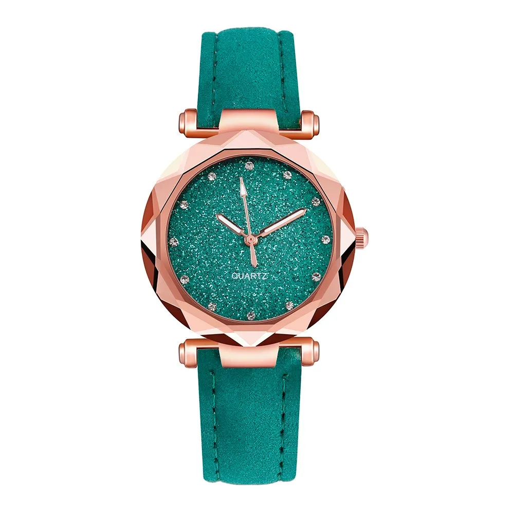 Женские корейские стразы из розового золота кварцевые часы женские роскошные часы с ремешком Stardust часы reloj mujer relogio feminino