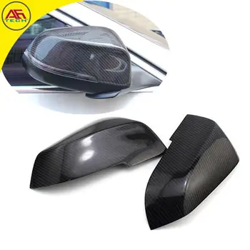 

Carbon fiber sticking rearview mirrors caps back look mirror covers side wing mirror covers for BMW 5 series F10/ GT 2013 up