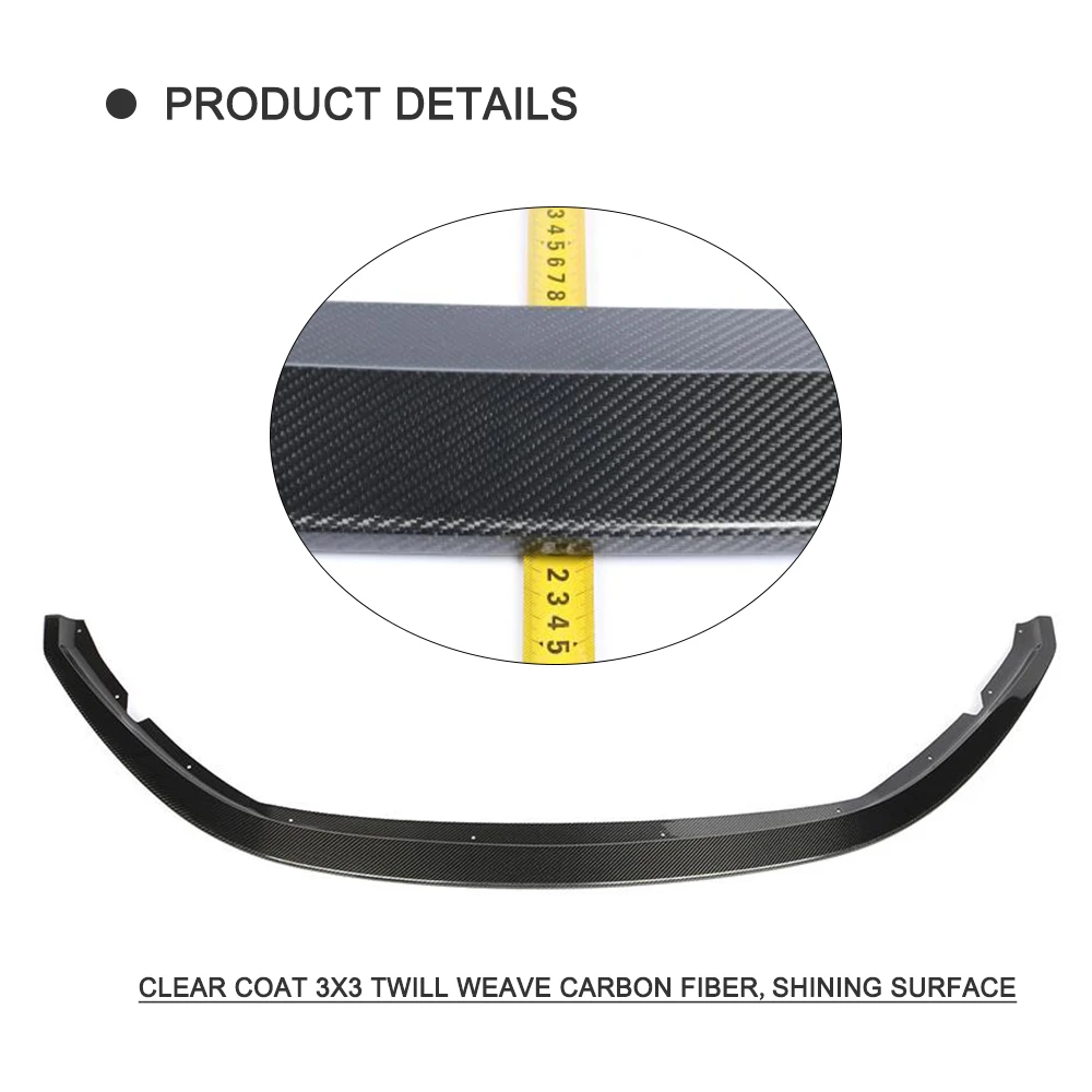 Carbon Fiber Front Bumper Lip for Maserati GranTurismo GT 2007 2008 2009 Front Bumper Lip Splitters