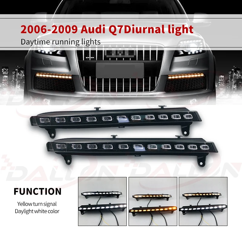 For Audi Q7 2006 2009 2010 2015 Yellow Turning Signal Waterproof ABS